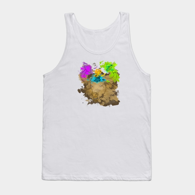 Mushroom Buffalo Tank Top by Edenave